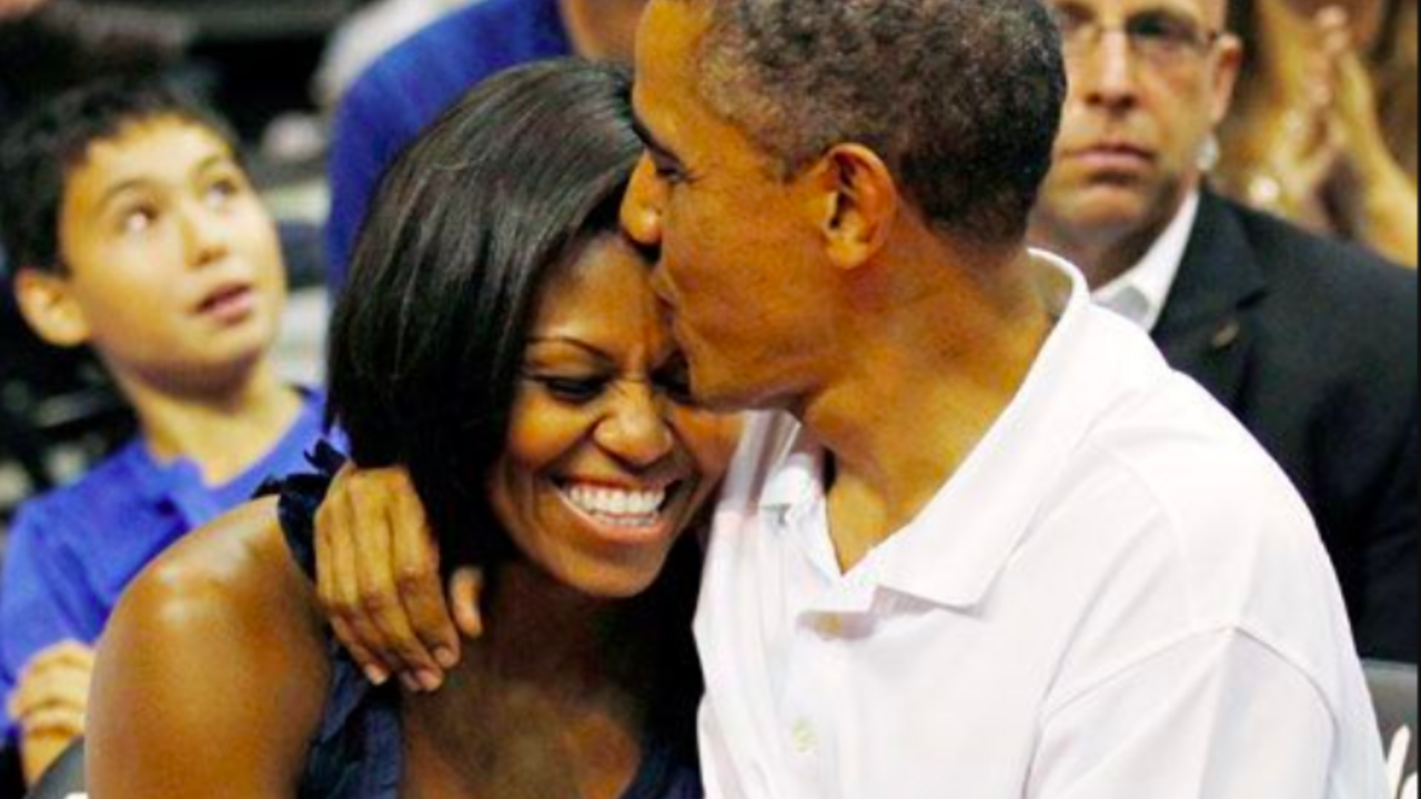 Illustratie voor: Michelle en Barack go Netflix