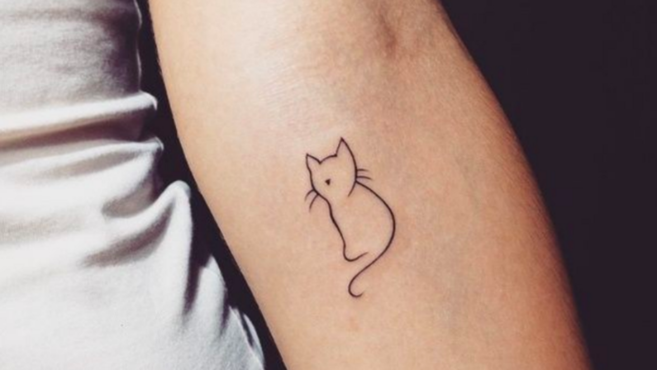 Illustratie voor: Tattoo trend: jouw kat vereeuwigd op jouw lijf