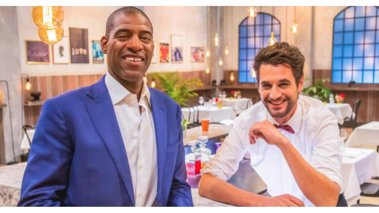 Illustratie voor: Bieden: diner voor twee verzorgd door Victor en Sergio van First Dates