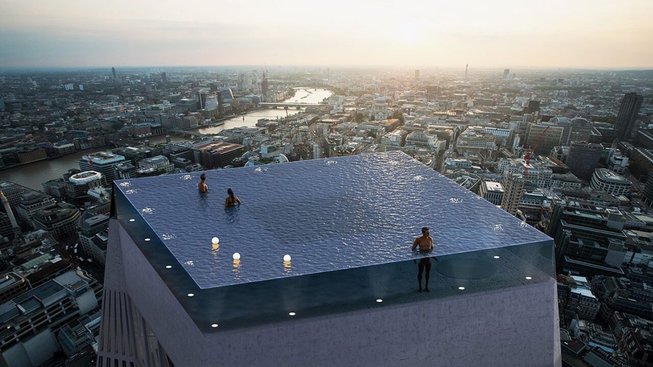 Illustratie voor: Hier wil je in dobberen: de Infinity pool in Londen