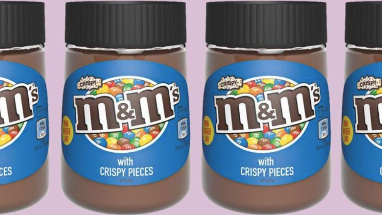 Illustratie voor: M&M’s Crispy spread: hier willen we elke dag wel wakker mee worden