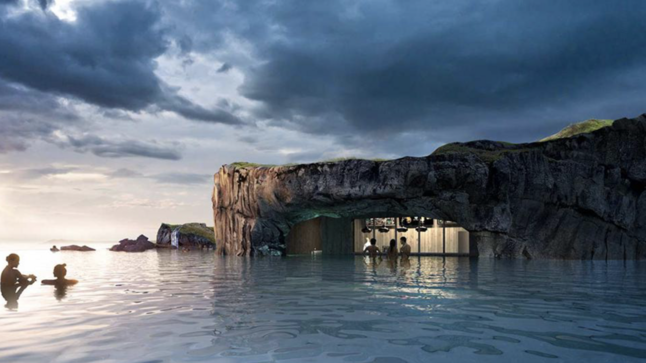 Illustratie voor: Vakantiekriebels? Sky Lagoon opent hemels resort op IJsland met unieke uitzichten
