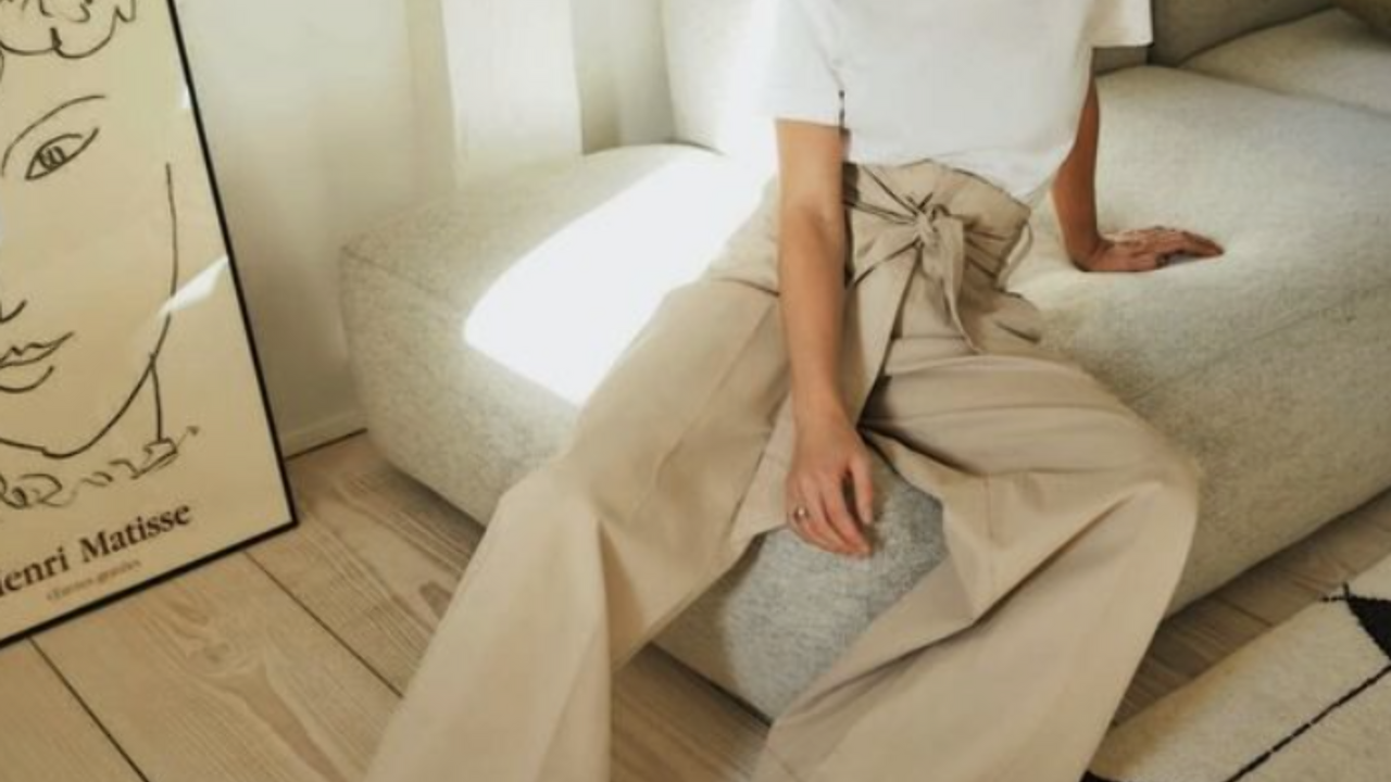 Illustratie voor: Wijde pantalons: dé perfecte lentebroek die je nu overal ziet