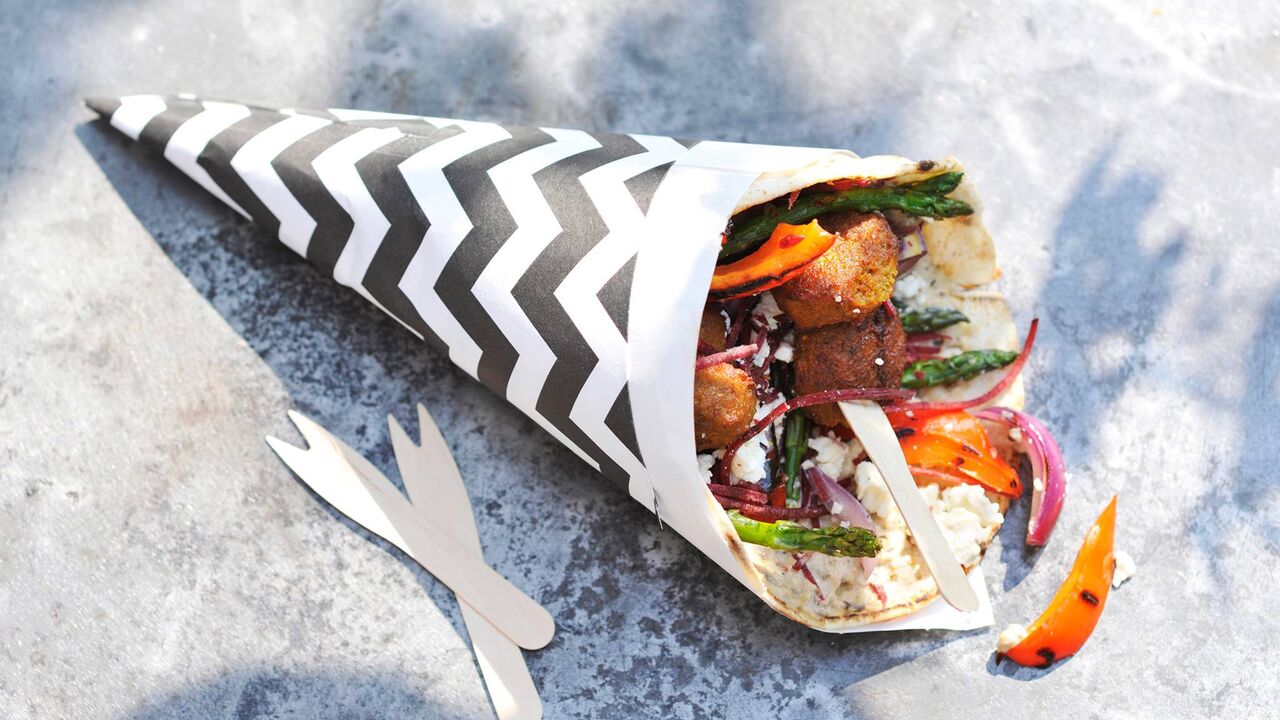 Illustratie voor: Hét recept voor de allerlekkerste falafelwraps