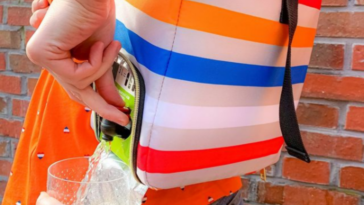 Illustratie voor: Hebben: deze nieuwe wijnkoeler rugzak én je kunt hem hier kopen