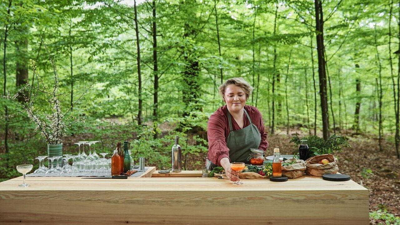 Zweden openlucht bar cocktails