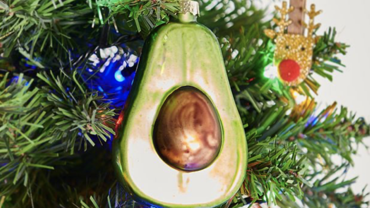 originele kerstballen avocado