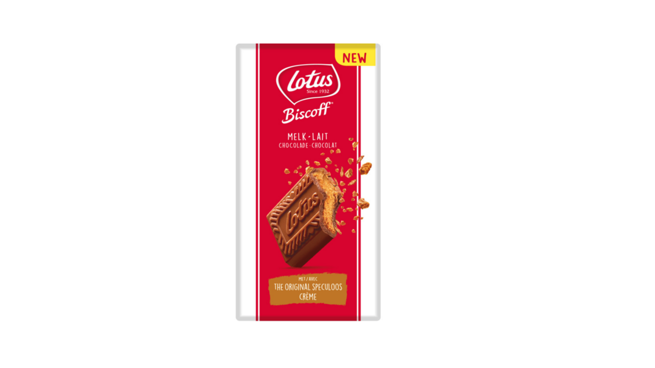 Illustratie voor: Lotus komt met chocoladereep met speculoosvulling