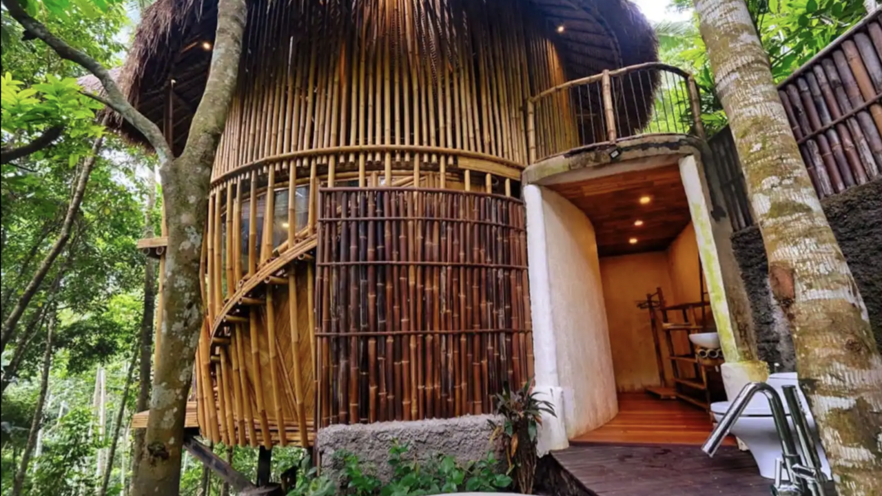 bamboe villa op Bali