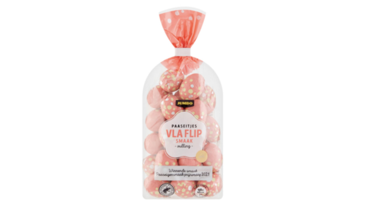 paaseitjes met vlaflipsmaak