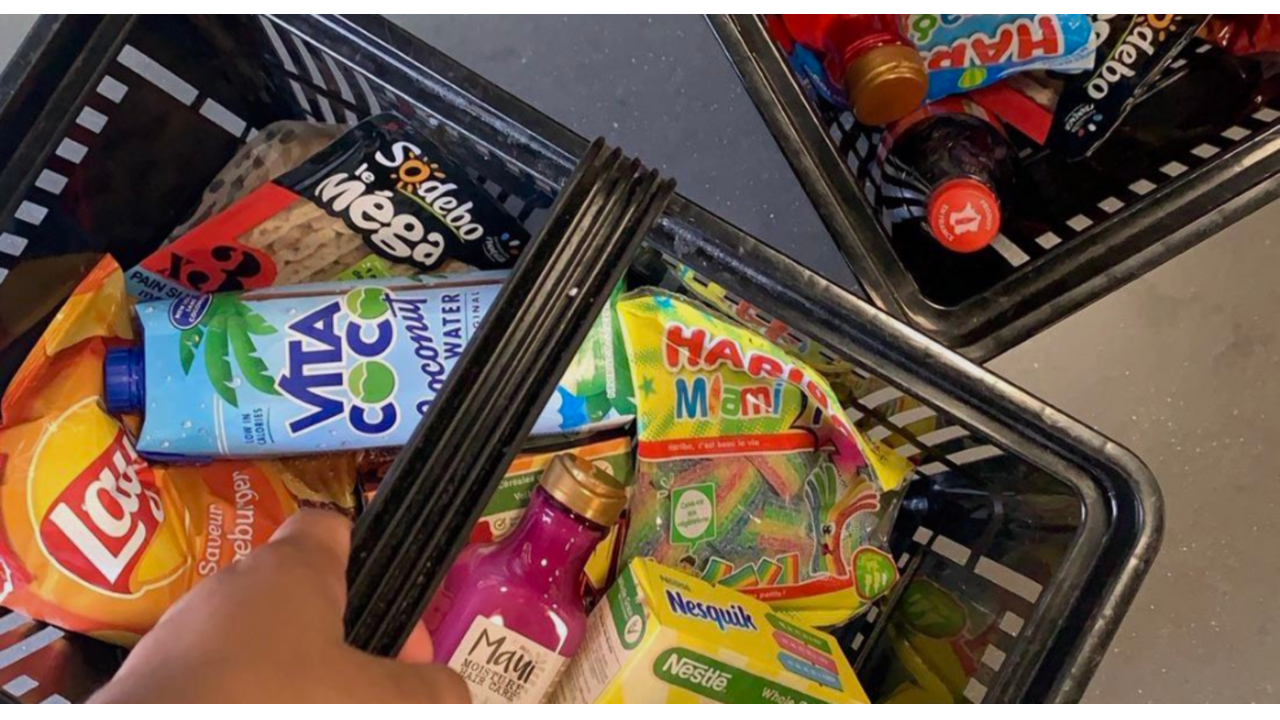 boodschappen mandje kar