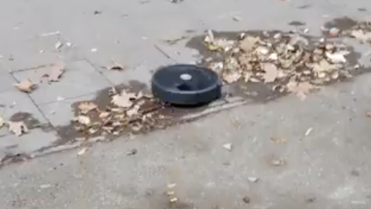 robotstofzuiger ontsnapt uit woning