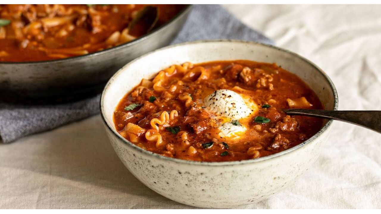 tiktok-receptje lasagnesoep