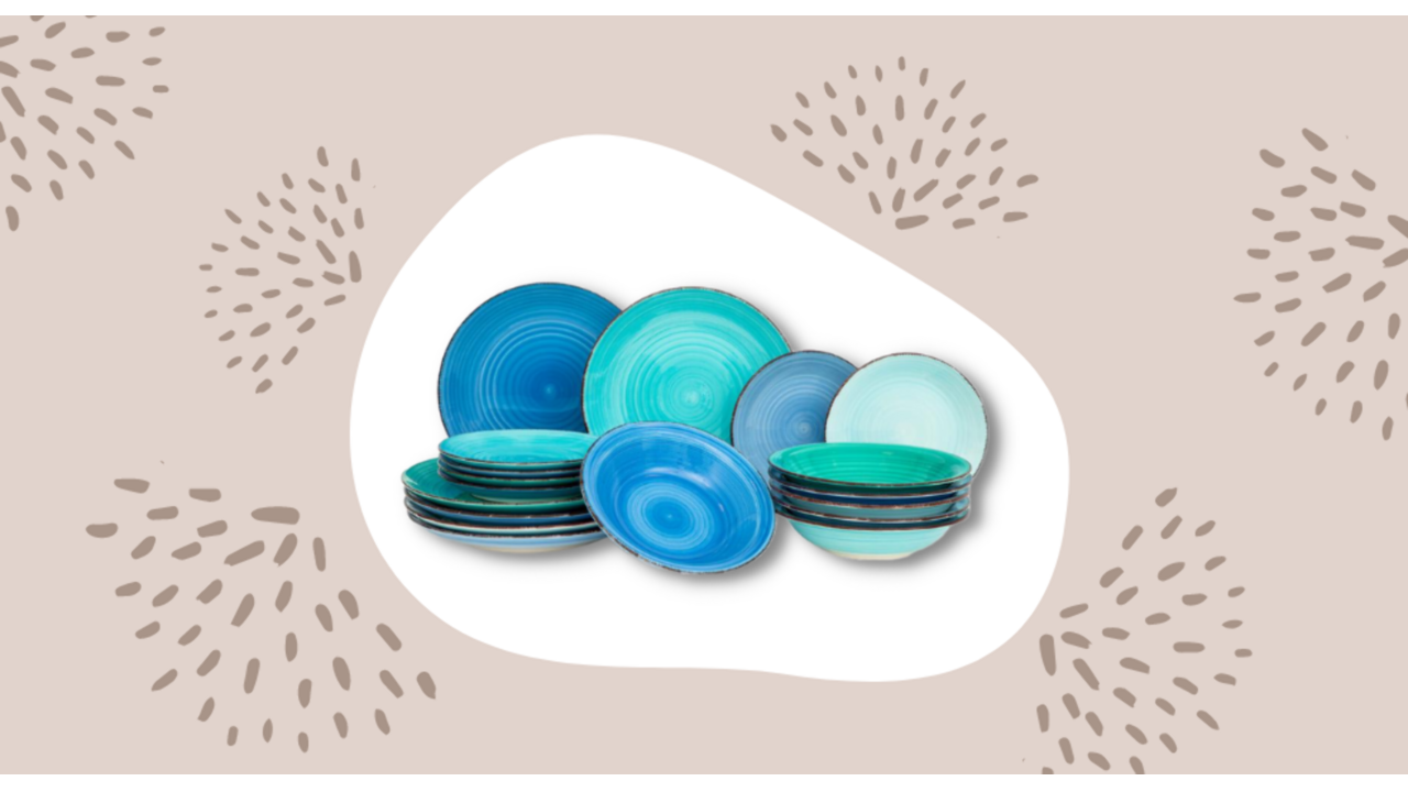 servies set action blauw tiktok viral