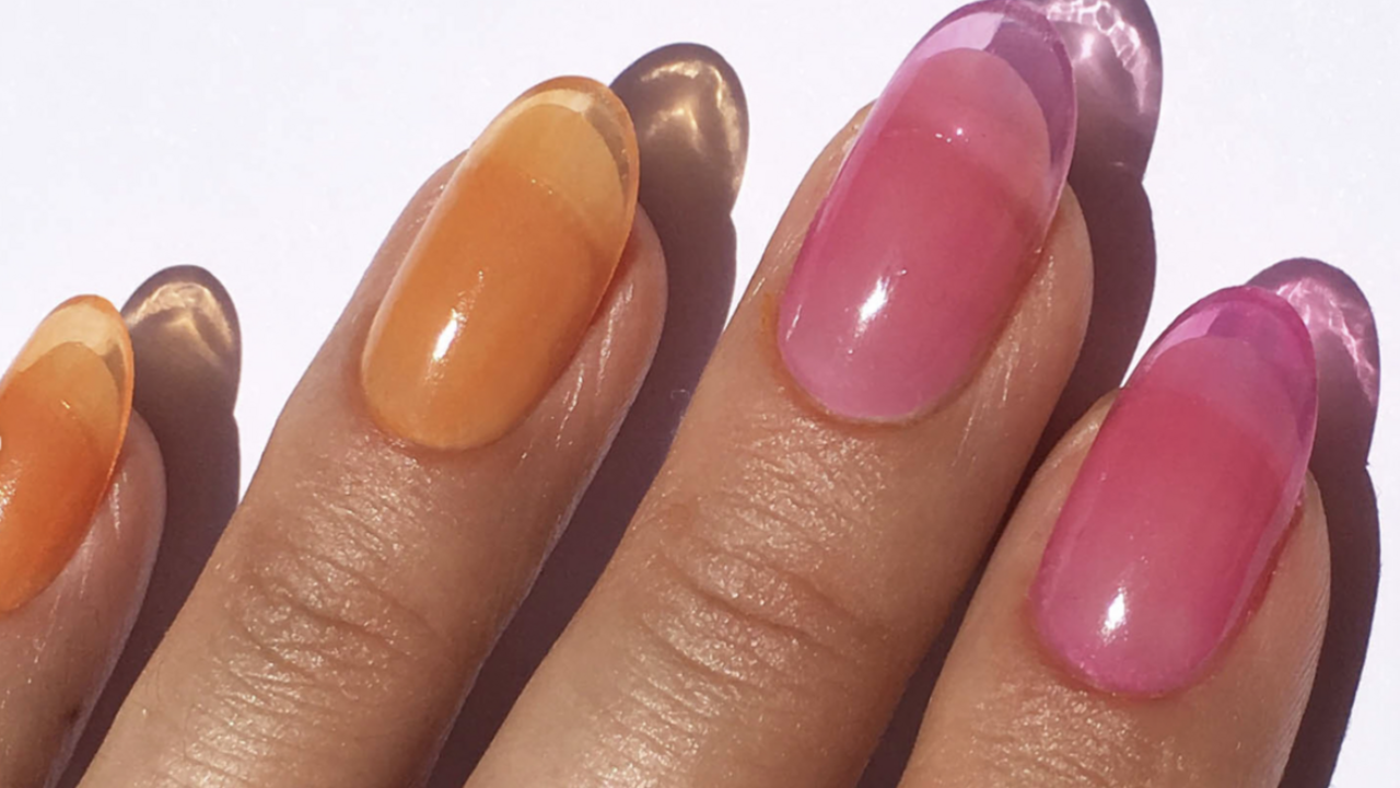 lip oil nails