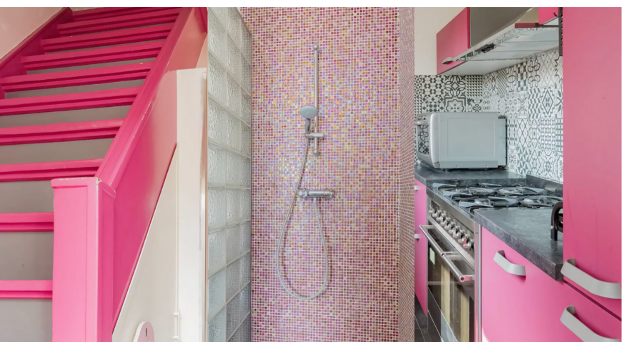 roze barbie huis funda