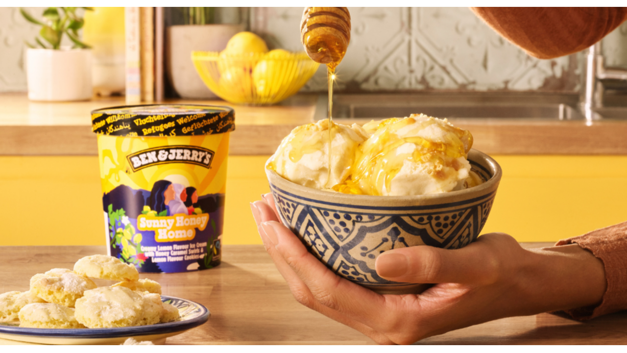 ben & jerry's ijs nieuwe smaak sunny honey