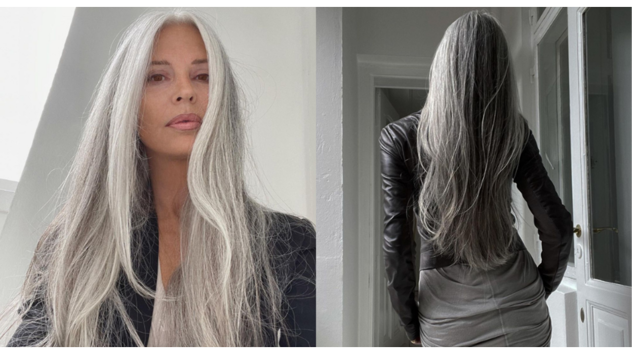 grijs haar Annika grijze haren inspiratie