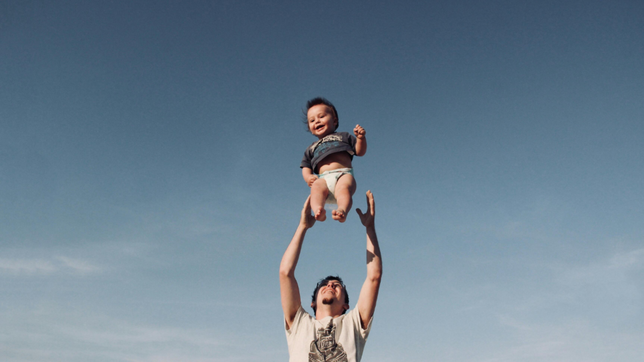 man met kinderen