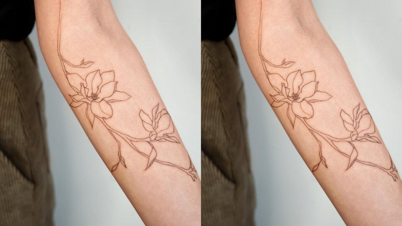 brown ink tattoos