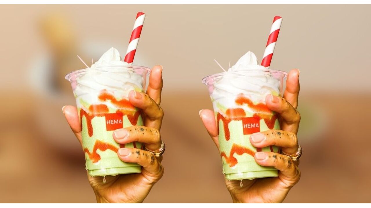 Matcha-softijs van HEMA