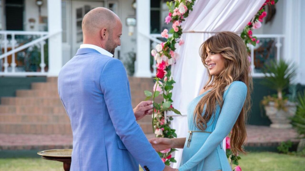 Sylvia en Joris kennen elkaar voor de Bachelorette foto boot