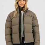 Olaf Hussein Puffer Jacket Taupe