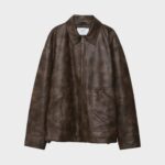 Bomberjack leer stradivarius