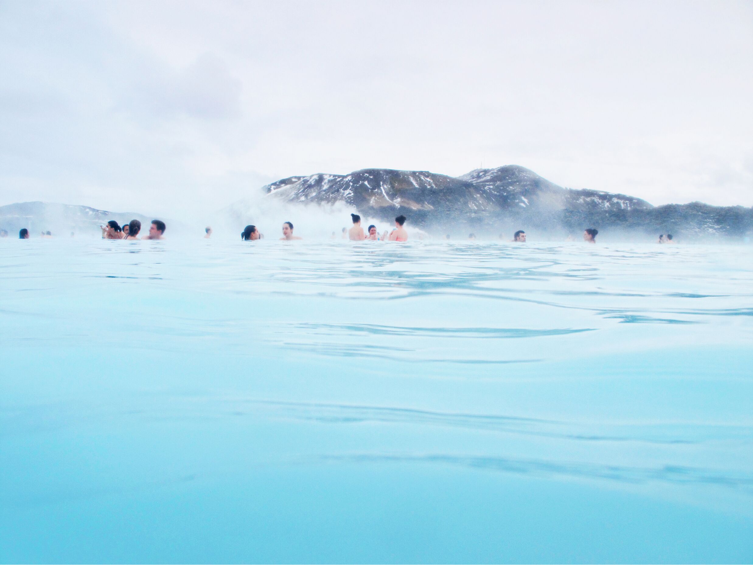 People in the Blue Lagoon, Iceland