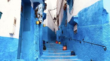 blauwe dorp in Marokko