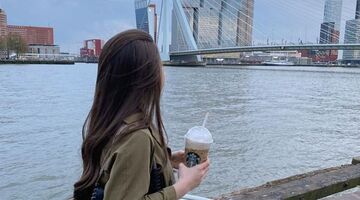 koffie drinken in Rotterdam