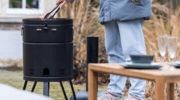 barbecue en vuurkorf ineen