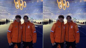 Melle en Jens van 't Woud op de Olympische Spelen.