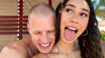 Man en vrouw knuffelen verliefd.