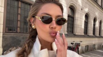 Vrouw met zonnebril.