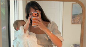 Een vrouw met haar baby.
