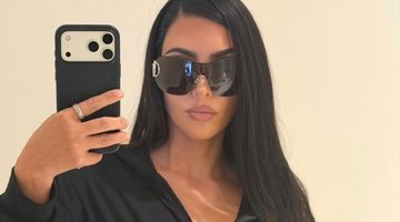 Spiegelfoto van Kim Kardashian.