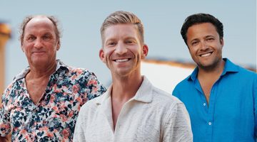 Timothy, Fred en Thomas uit B&B Vol Liefde.