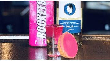 Roze koeken shot maken