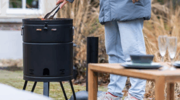barbecue en vuurkorf ineen