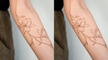 brown ink tattoos