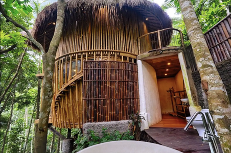 bamboe villa op Bali