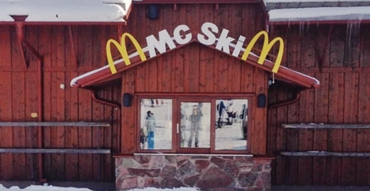 McDonald's op de piste
