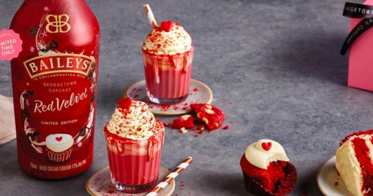 Illustratie voor: Red Velvet Baileys bestaat en wij kunnen nergens anders meer aan denken