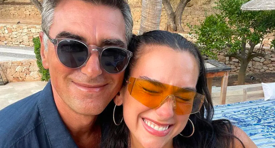 Dua Lipa met haar vader.