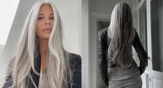 grijs haar Annika grijze haren inspiratie