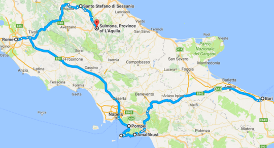 Illustratie voor: Maak jij deze zomer een roadtrip door Italië? Mis deze plekken niet