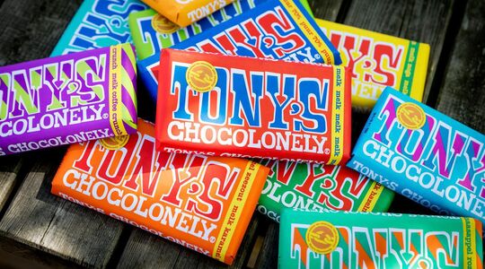 Illustratie voor: Onze vriend Tony’s Chocolonely komt met twee nieuwe smaken