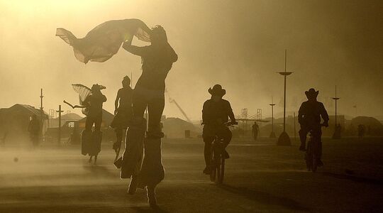 Illustratie voor: Burning Man: dit waren de coolste looks in de woestijn