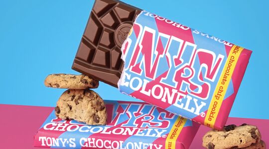 Tony's Chocolonely chocolate chip cookie smaak